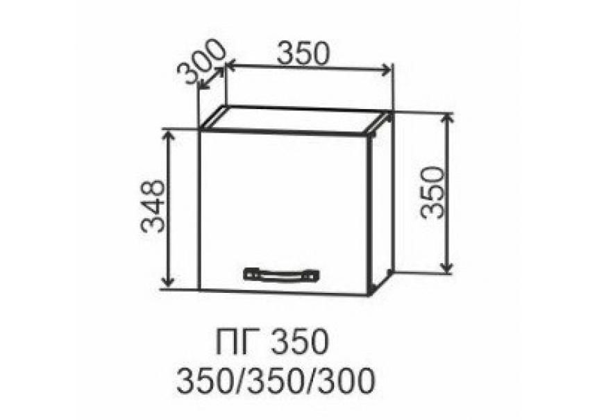 NORMA Виано шкаф верхний горизонтальный ПГ 350