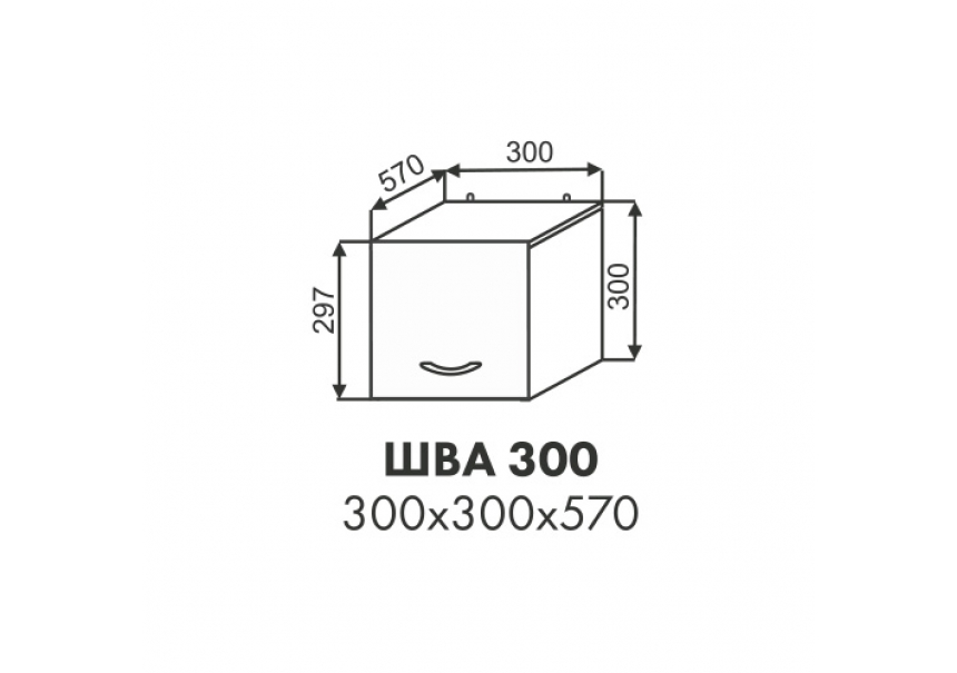 Эстель шкаф антресоль ШВА 300
