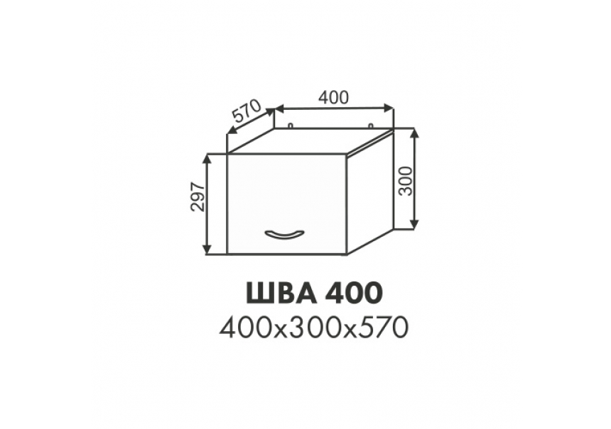 Эстель шкаф антресоль ШВА 400