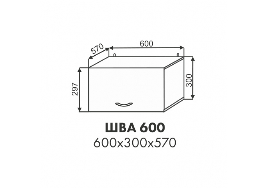 Эстель шкаф антресоль ШВА 600