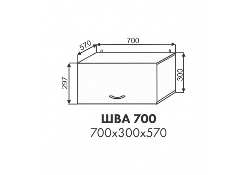 Эстель шкаф антресоль ШВА 700