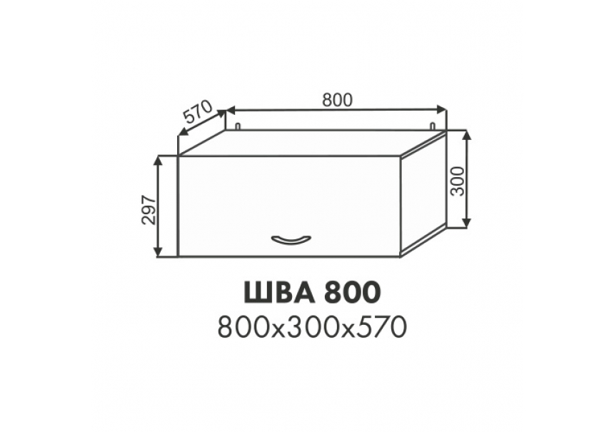 Эстель шкаф антресоль ШВА 800